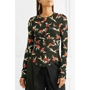 Isabel Marant Size 42  US Medium Domino Blouse Long Sleeve Top Shirt $495